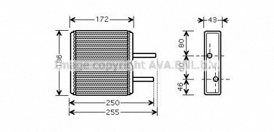 AVA QUALITY COOLING sz6080 -  Теплообменник, отопление салона